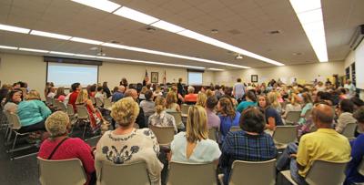 town hall superintendent answers questions enterprise dothaneagle participate filled schools came tuesday night room city public board
