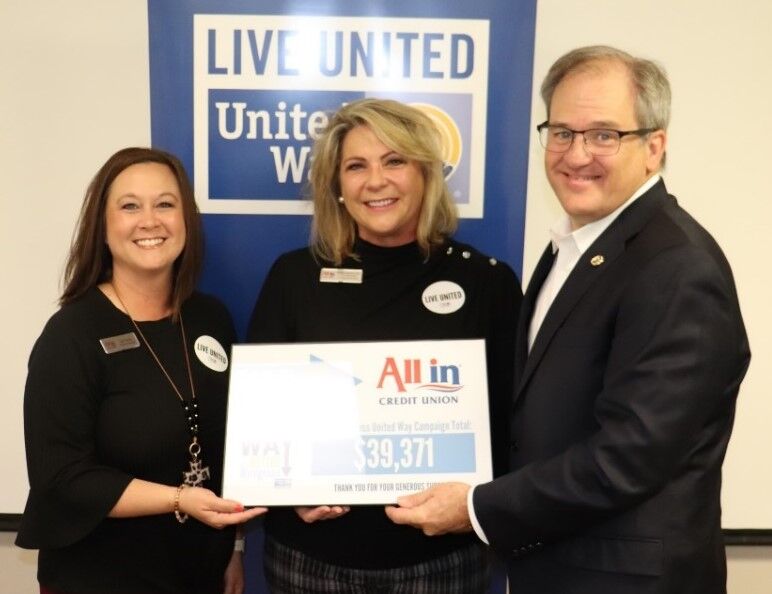 All In Credit Union surpasses United Way giving