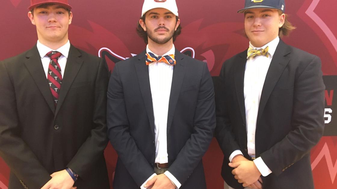 DothanEagle.com - Trio of Dothan Wolves baseball players ink college scholarships image
