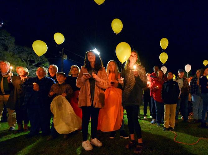 Candlelight vigil & balloon release honors Geneva accident victims