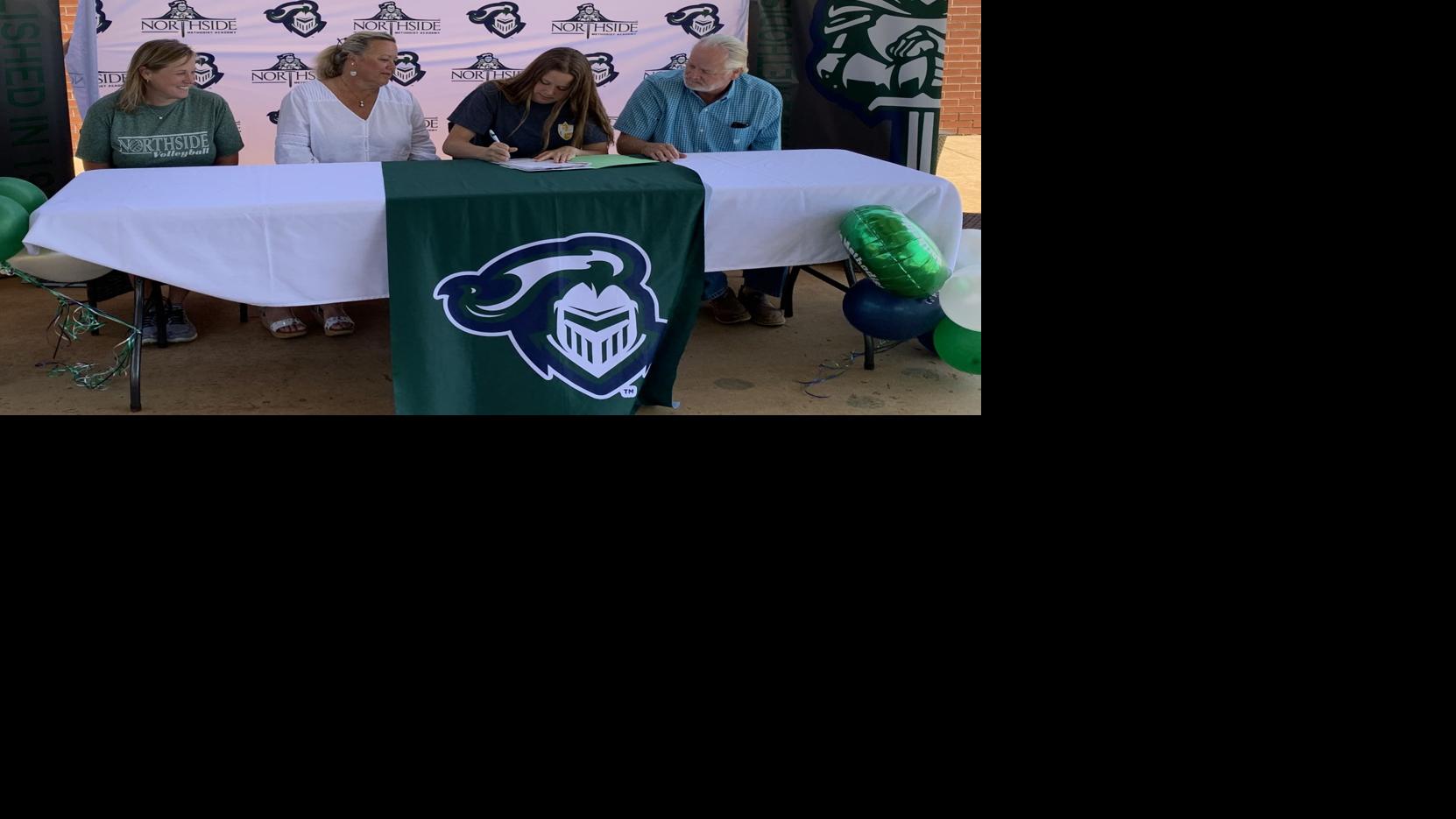 Dothan Eagle - Northside Methodist volleyball standout Anna Johnston signs with LaGrange (Ga.) College image