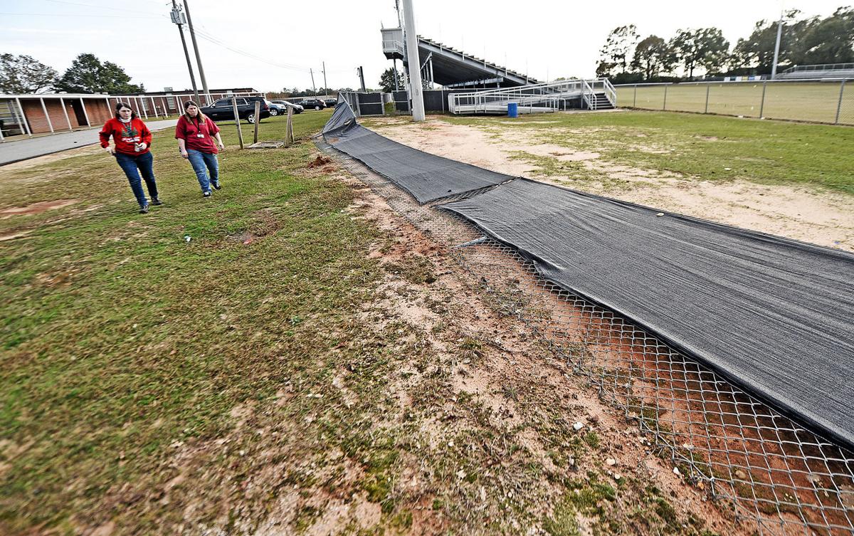 Wicksburg High School damage
