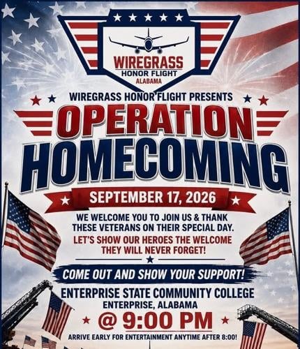 Public invited to 'welcome home' Wiregrass Honor Flight