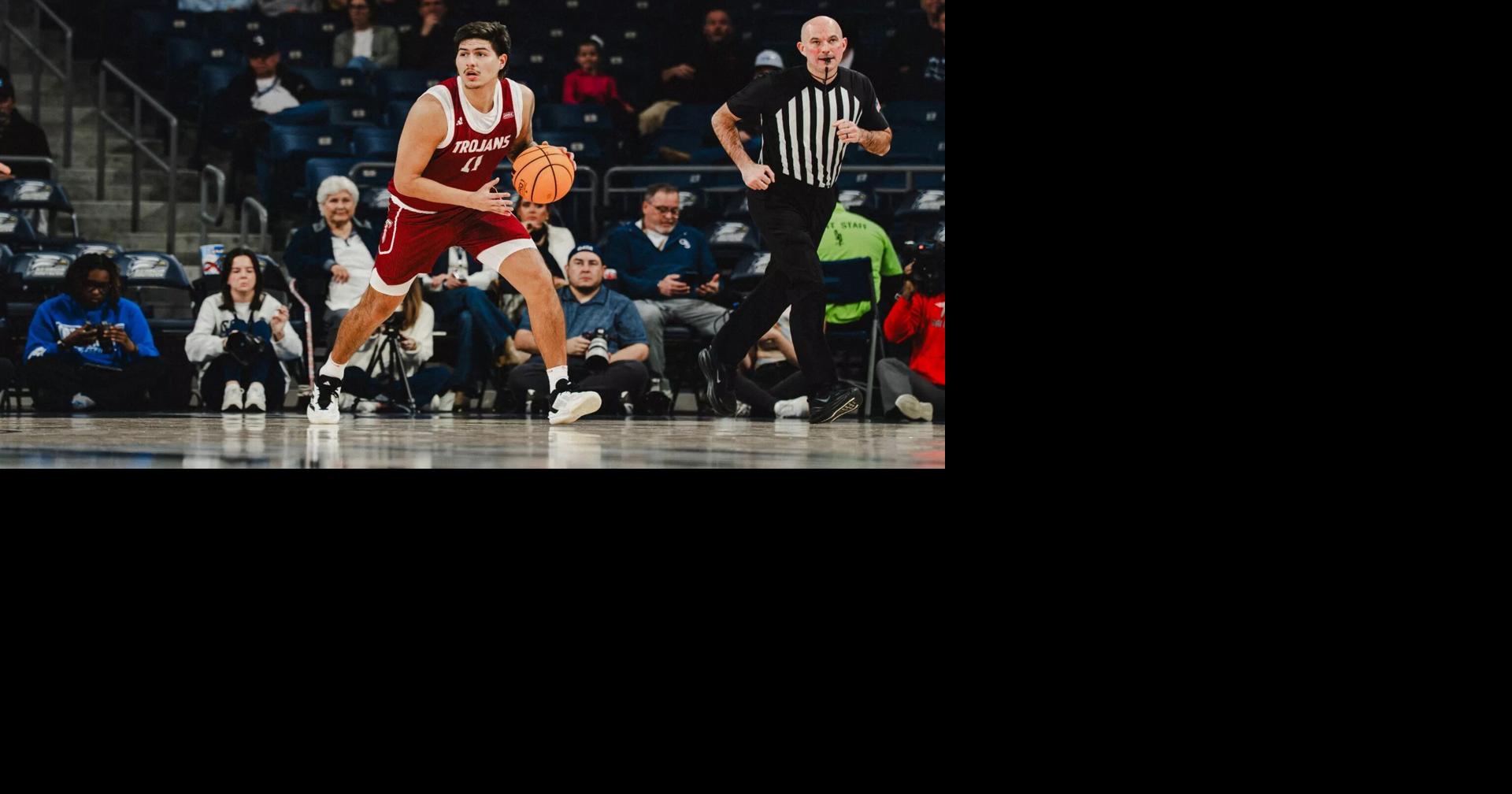 The win moved the Trojans to 8-1 in Sun Belt play - tops in the conference by two games.