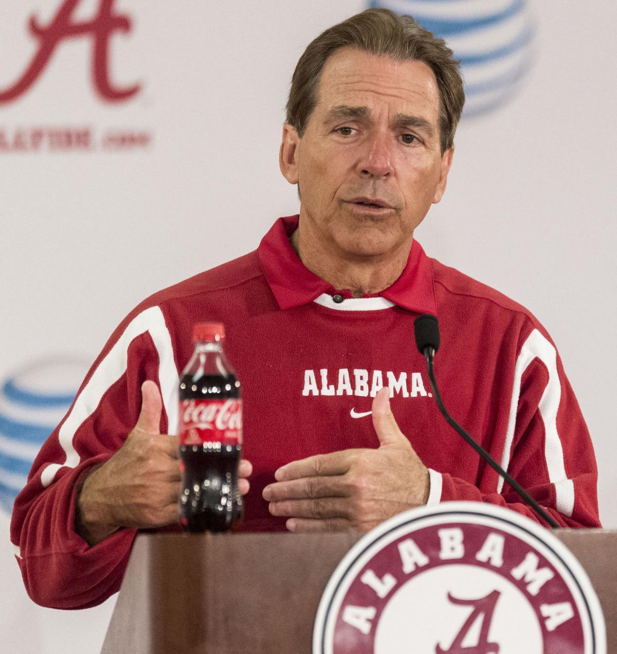 Alabama football coach Nick Saban wants all Tide sports to be strong