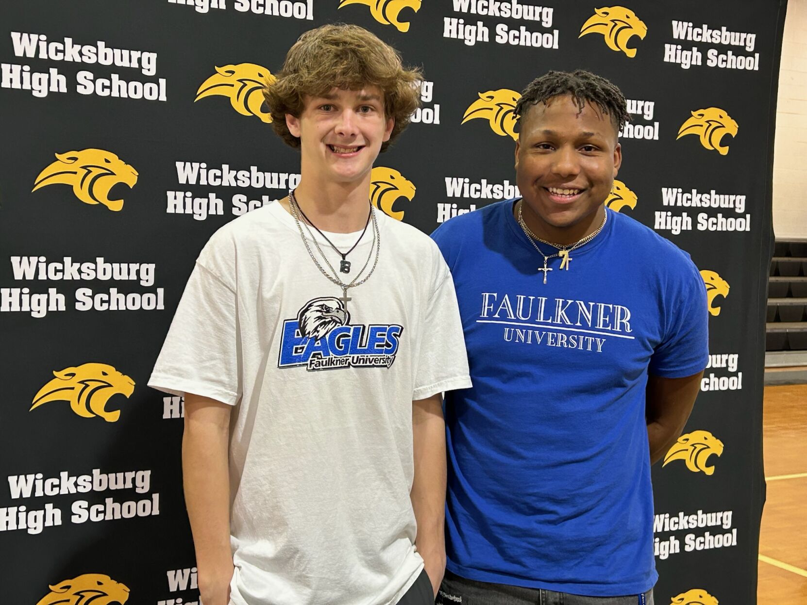 Wicksburg football standouts sign with Faulkner University