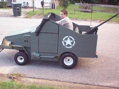 airsoft tank golf cart