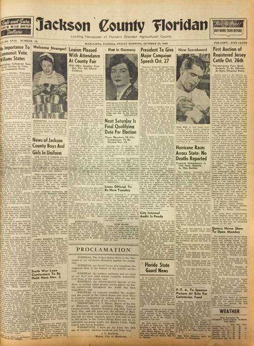 From the Floridan archives: 1944