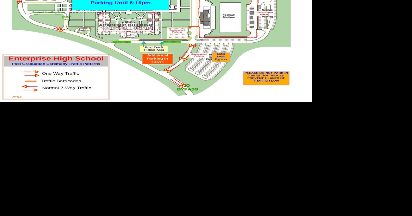 Enterprise High School sets graduation policies, parking map