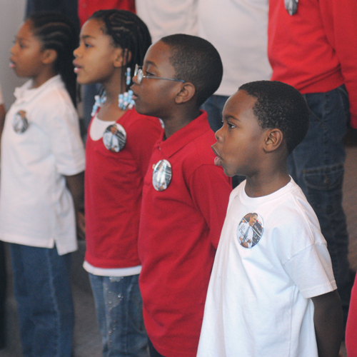 Students perform in patriotic production inspired by article