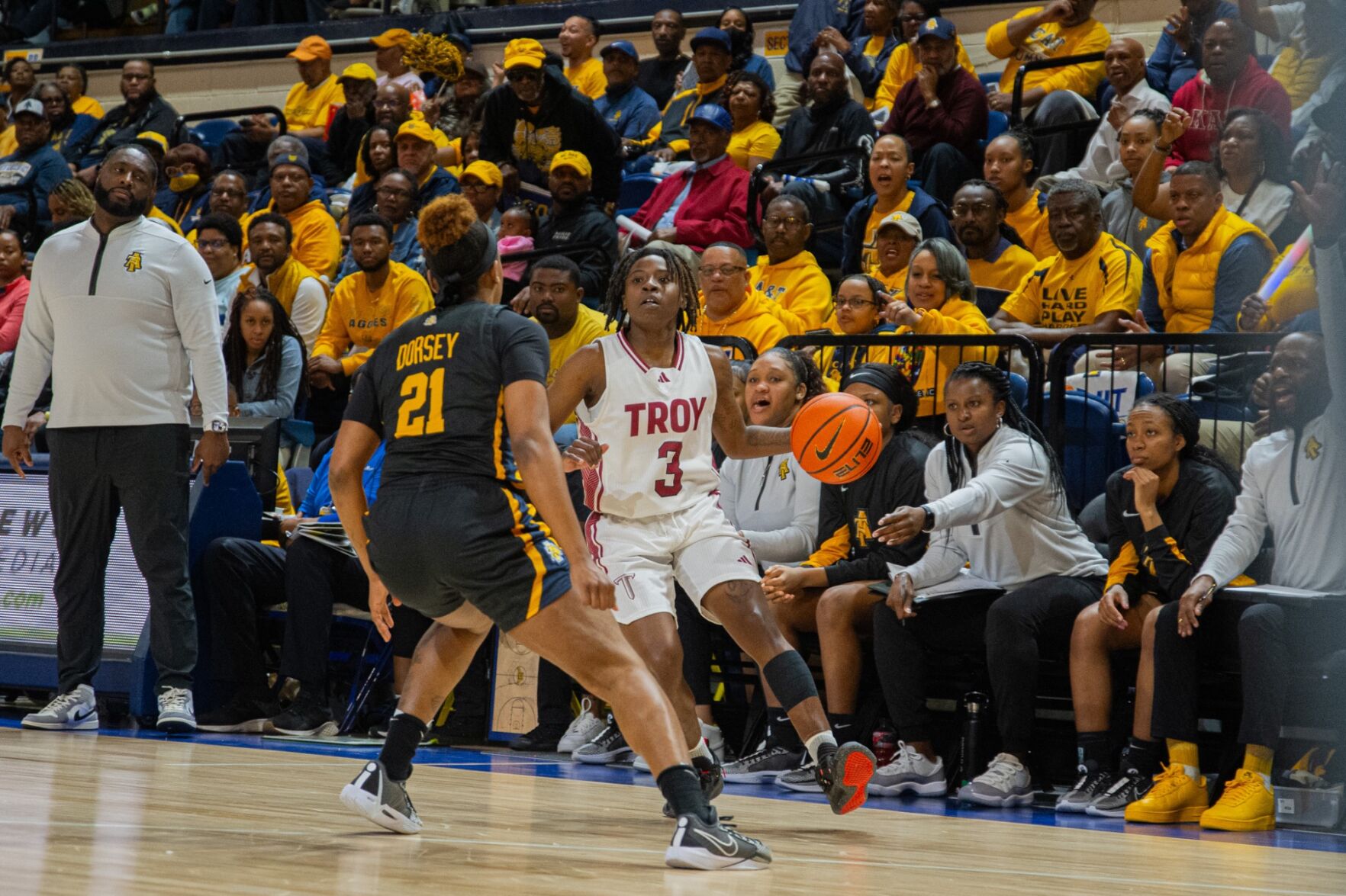 Troy Women Beat NC A& To Host WNIT Great Eight Game Monday Night