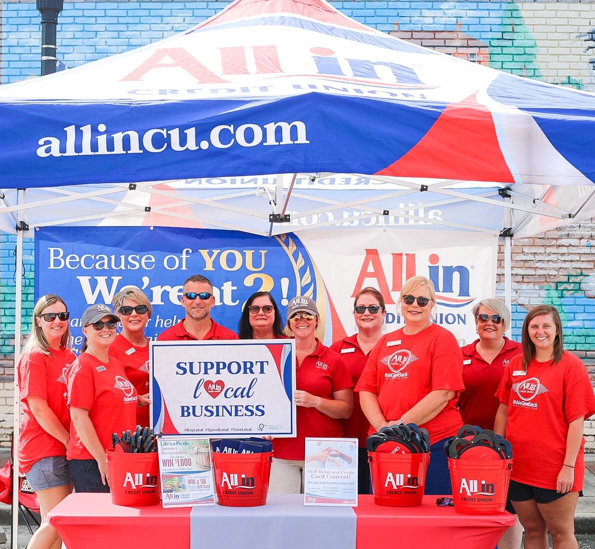 All In Credit Union employees set record for volunteer hours