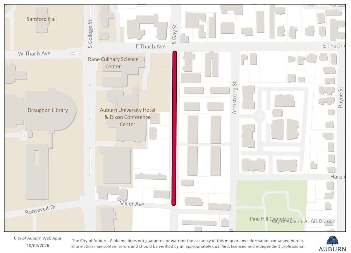 South Gay Street temporary road closure expected Oct. 16-19