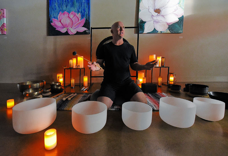 Singing Bowls Vibration Therapy Used For Relaxation Local