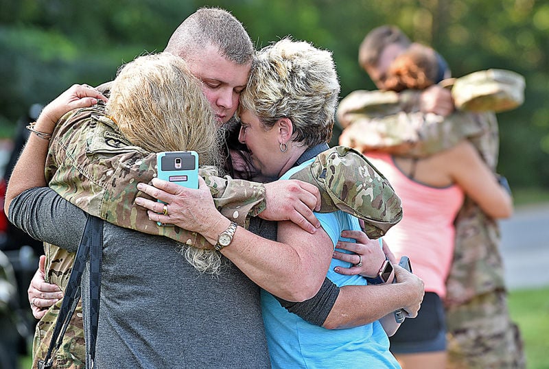 Local National Guard members say final goodbyes before Kuwait deployment