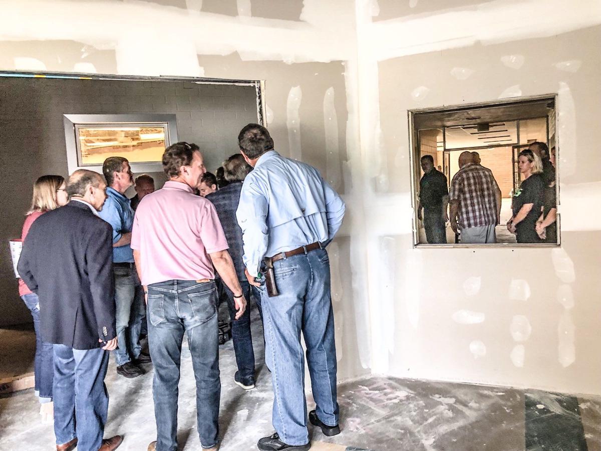 Bulletresistant entrances security feature at