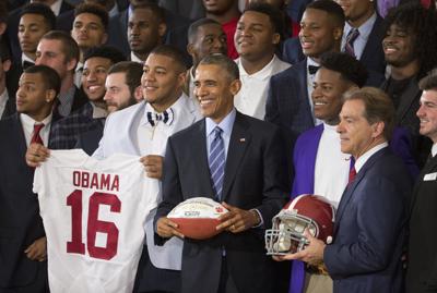President Honors National Champion Alabama Football Team