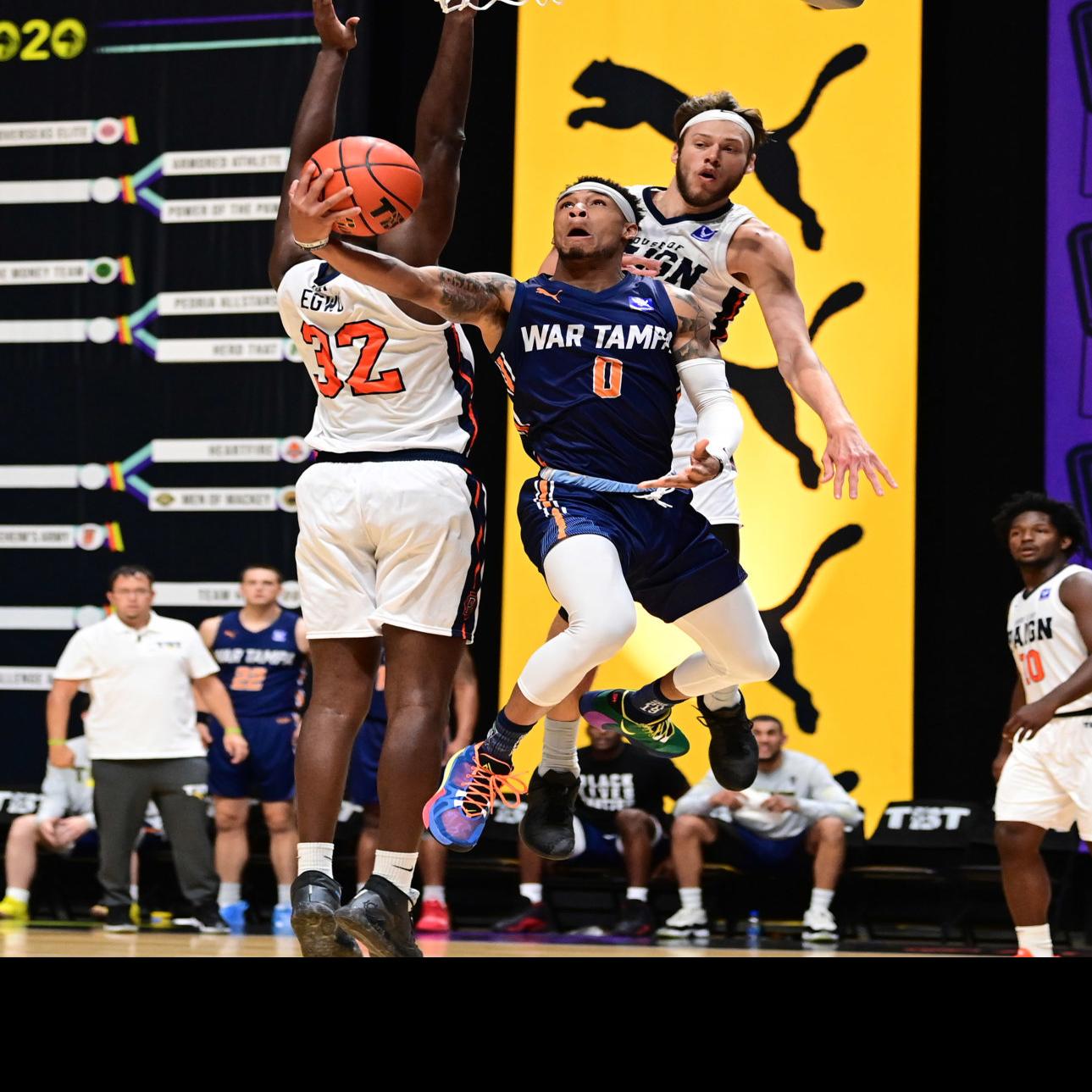 War Tampa Team With Three Former Au Players Fall In Basketball