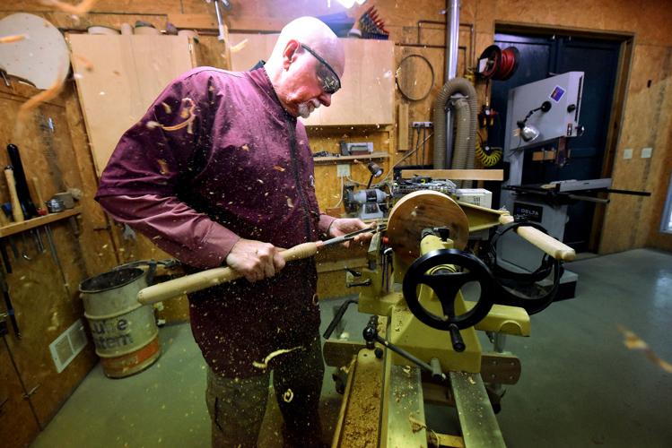 Brothers open studio for wood art show and sale