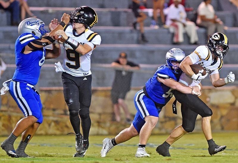 Alabama High School Football fans packing the stands during a competitive Gadsden area Week 5 matchup in 2026