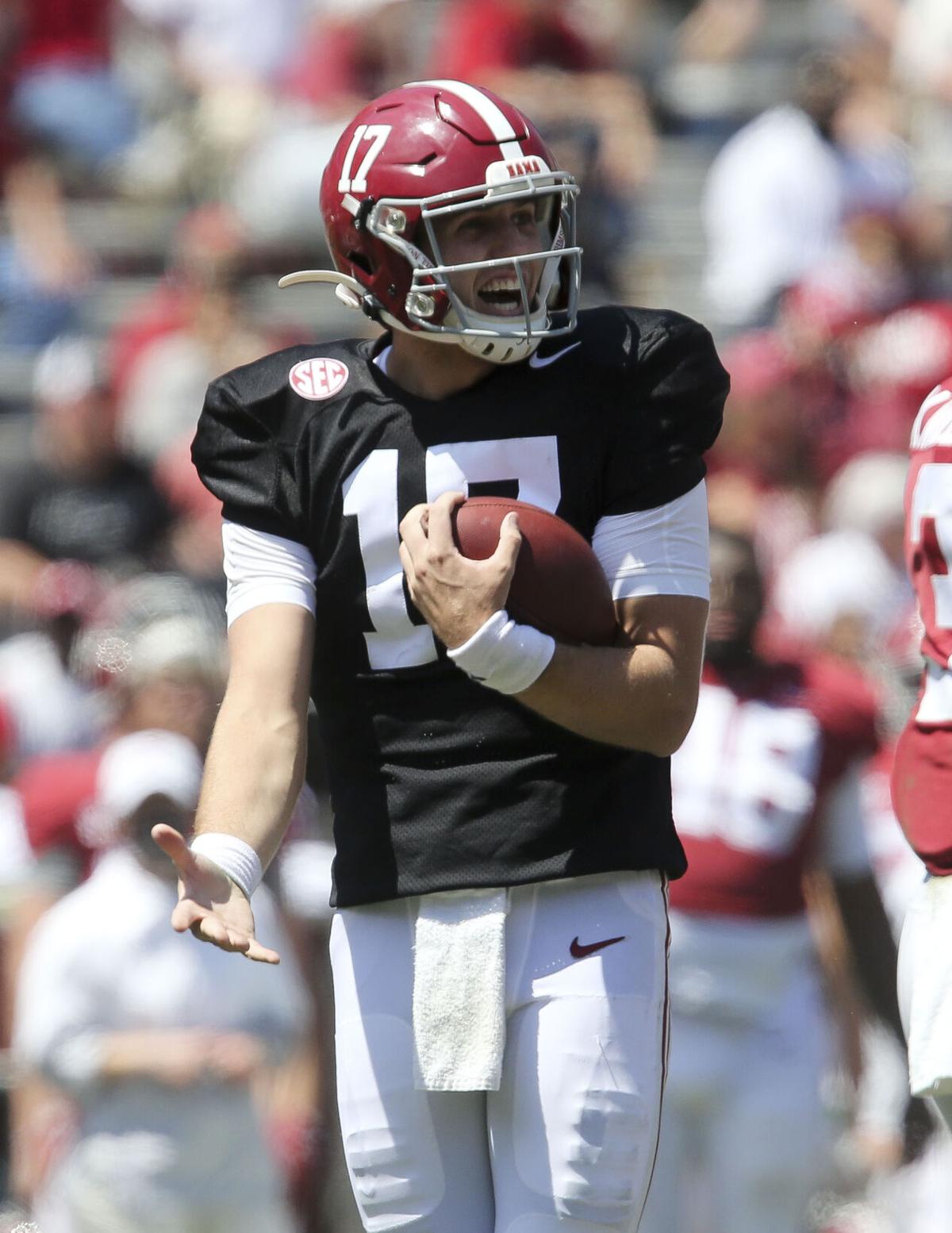 Qb Front Runner Bryce Young Mostly Shines In Alabama S Spring Game Alabama Dothaneagle Com