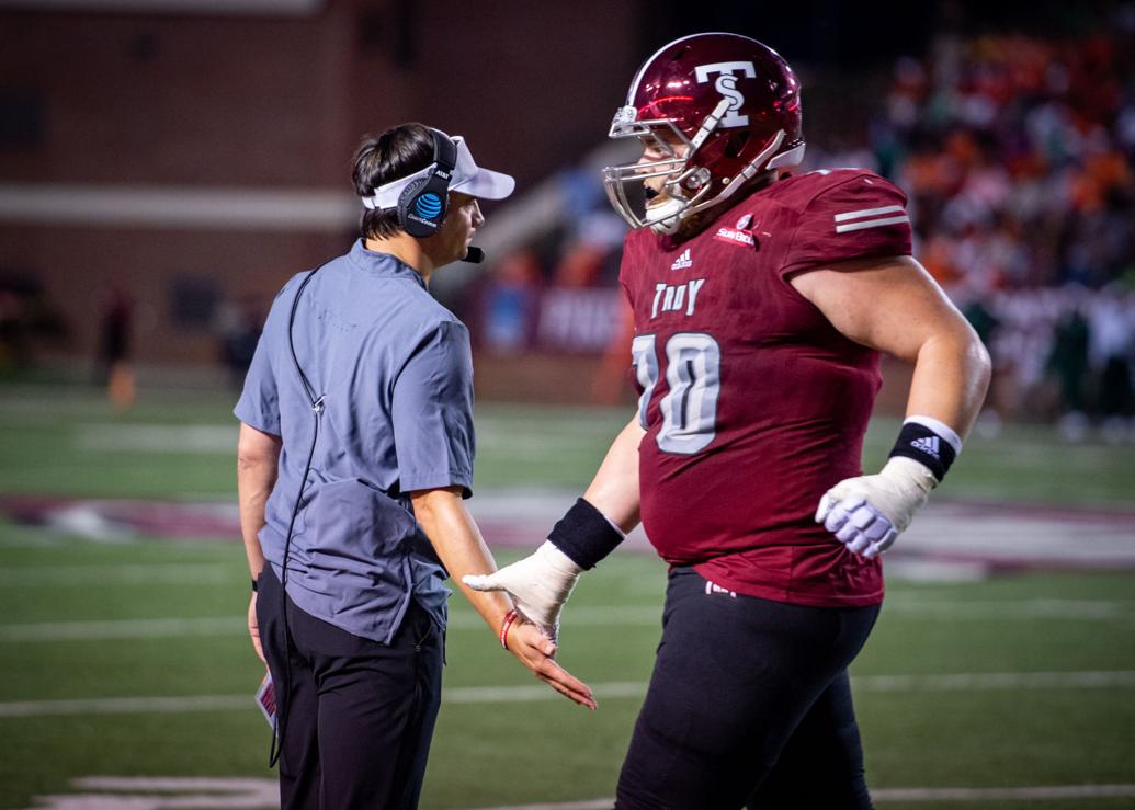 Troy O-linemen Zach Branner, Dylan Bradshaw take advantage of