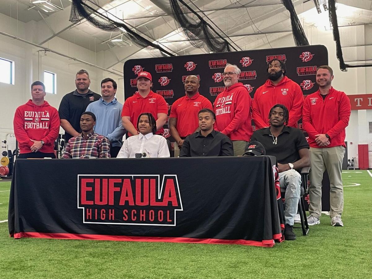 Four Eufaula players sign football scholarships