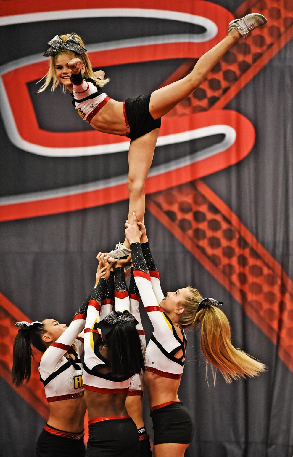 The Warhawks of ACE Cheer Company prepare for Summit