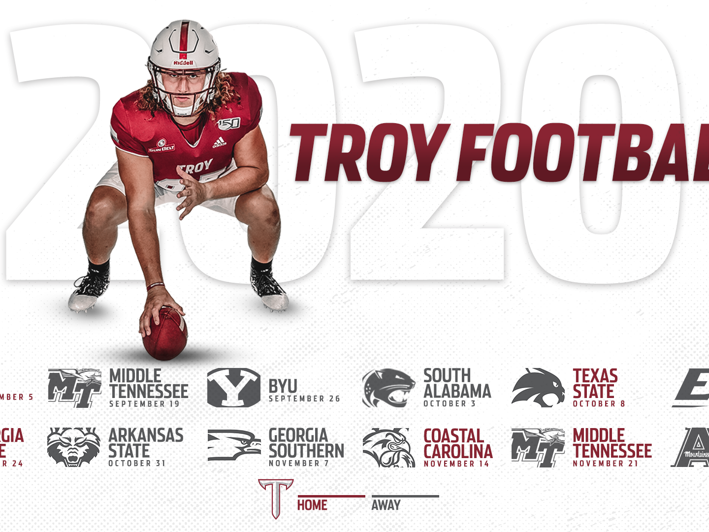 Troy Completes Revised 2020 Football Schedule Sports Dothaneagle Com Troy Football Schedule 2022