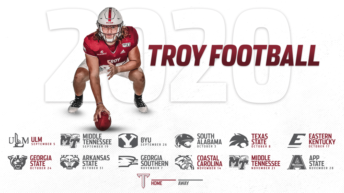 Troy completes revised 2020 football schedule