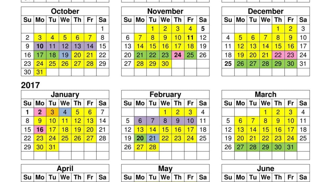 20162017 Instructional Calendar Jackson County Floridan