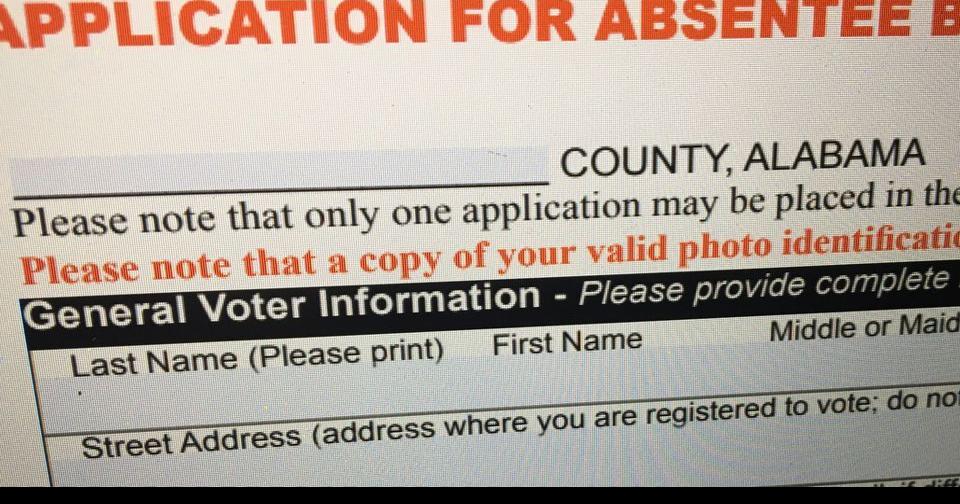 Deadlines near to receive absentee ballot in Alabama for Nov. 8 election
