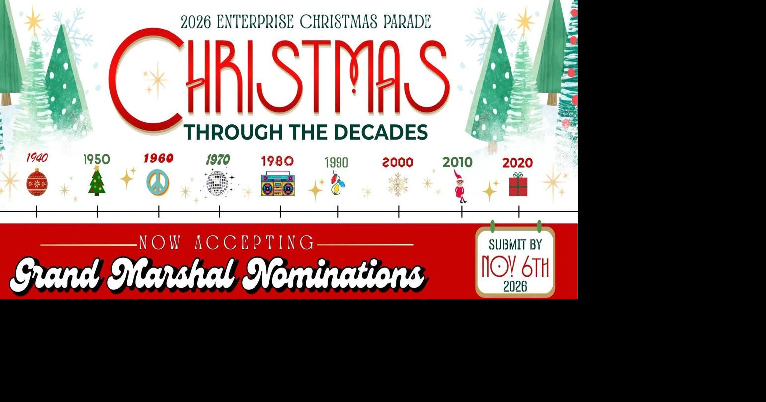 Nominate a community hero as grand marshal for this year's Christmas parade