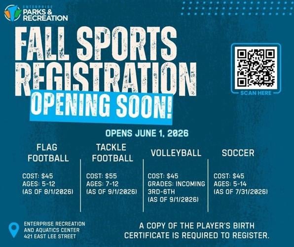 EPRD Announces Registration Dates for 2026 Fall Sports Season