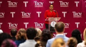 Judge Jerusha T. Adams encourages students to exercise their rights to help ensure U.S. remains a strong, free nation
