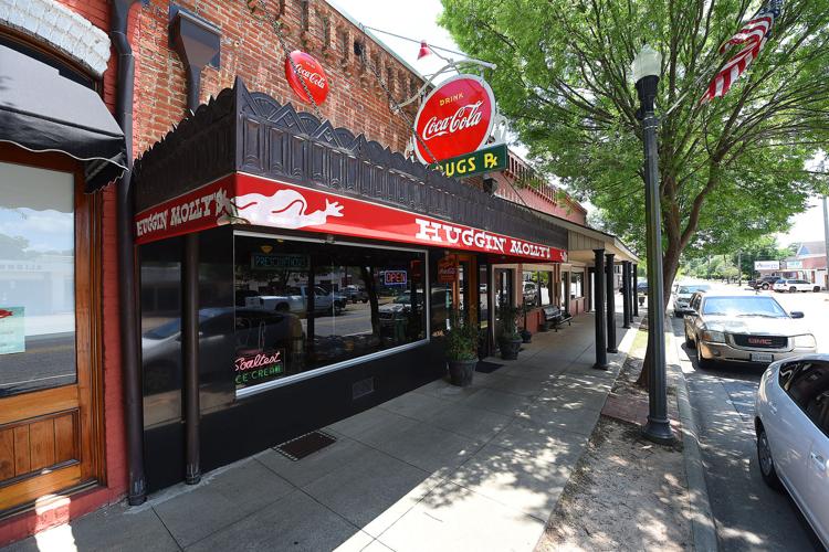 Restoration work has given Abbeville's downtown a nostalgic 1950s look