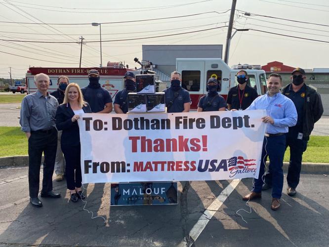 Mattress USA donates mattress covers to Dothan Fire Department