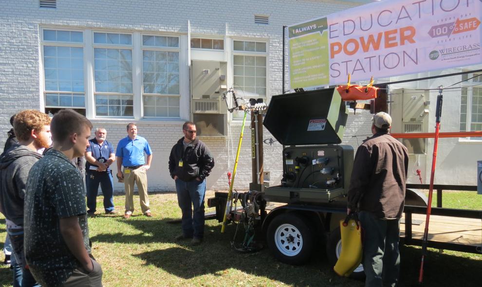 Wiregrass Electric presented program to EHS electrical class