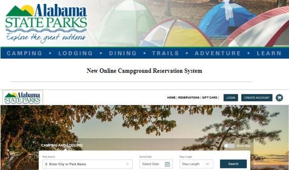 Alabama State Parks Announces New, Online Camping Reservation System ...