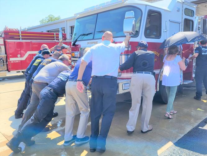 New fire engine christened with centuries-old tradition