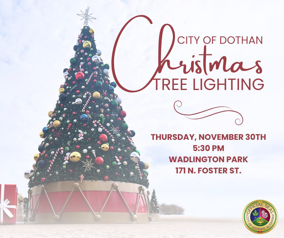 Dothan's Christmas tree lighting set for Nov. 30