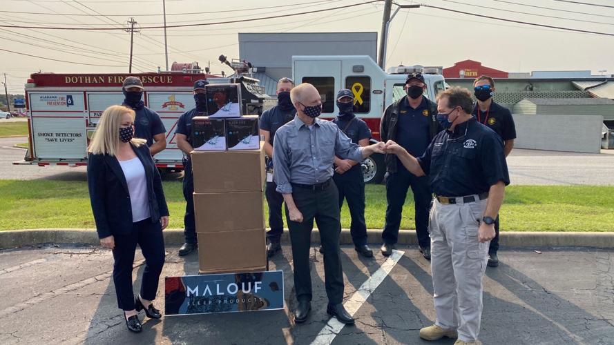 Mattress USA donates mattress covers to Dothan Fire Department