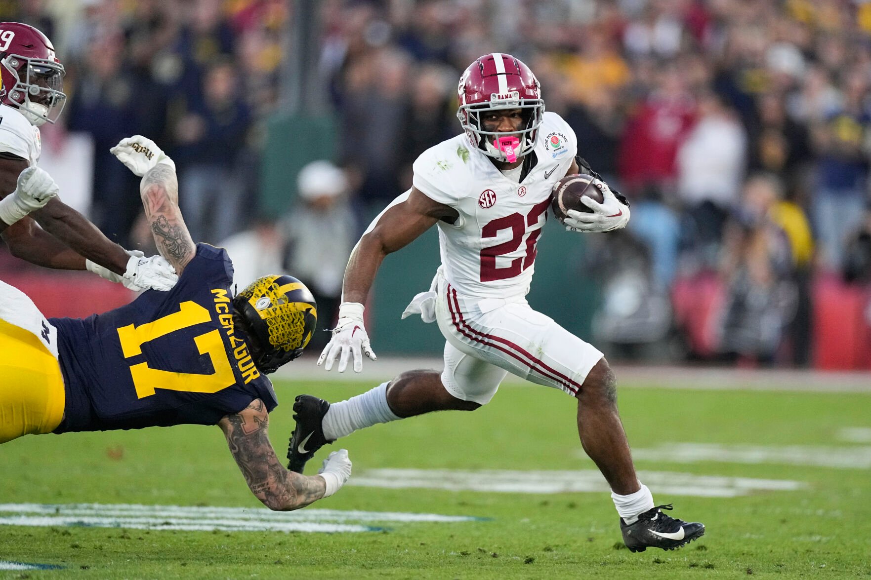 Alabama RB Justice Haynes Talks Rose Bowl Carries And Freshman Season