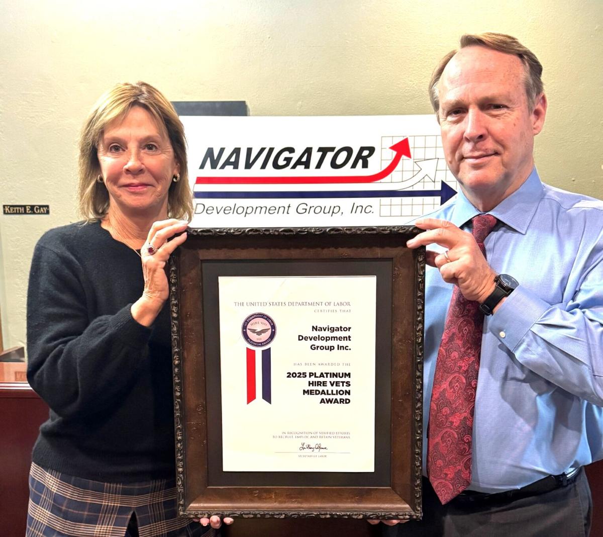 NDGI honored eighth year with national HIRE Vets award