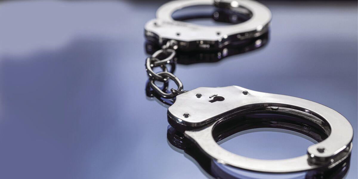 arrest generic blue background