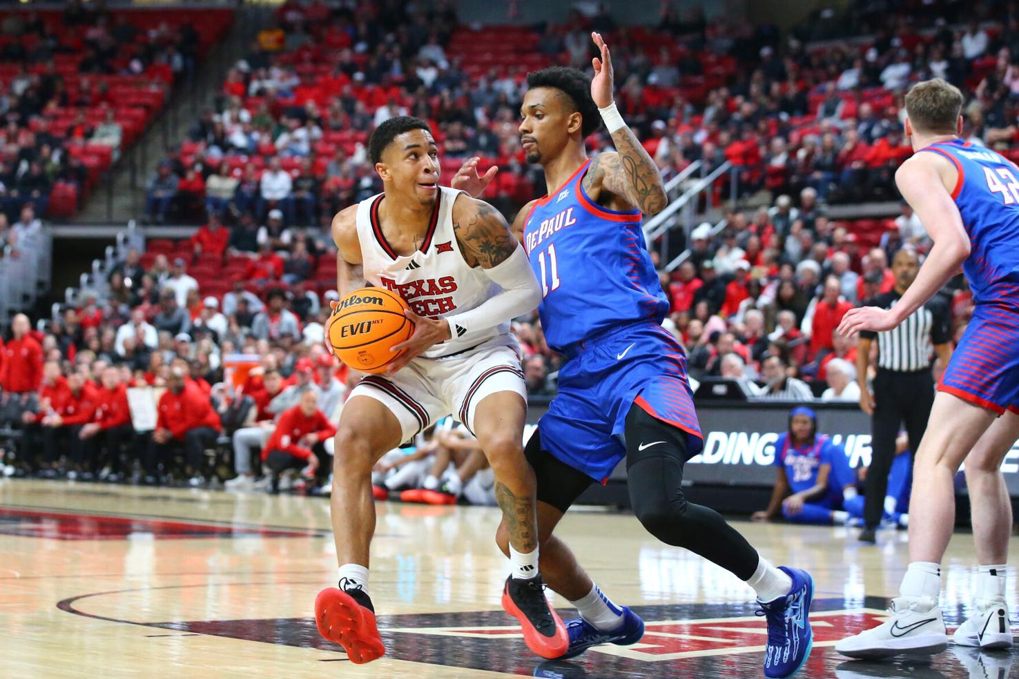 Texas Tech Basketball vs DePeul 2024 Chance McMillian