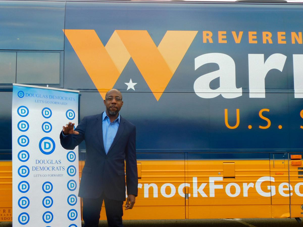 Warnock ‘revs up the vote’ Saturday in Douglasville