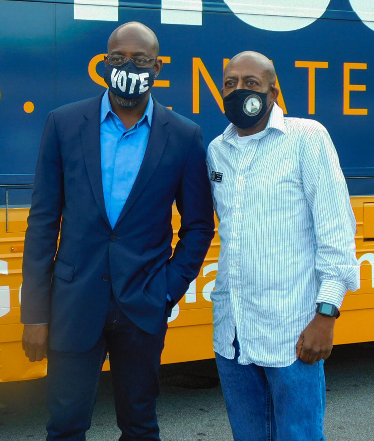 Warnock ‘revs up the vote’ Saturday in Douglasville