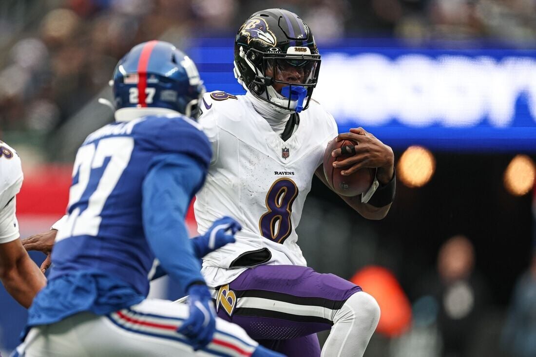 Lamar Jackson (5 TDs), Ravens Hand Giants 9th Straight Loss | National ...