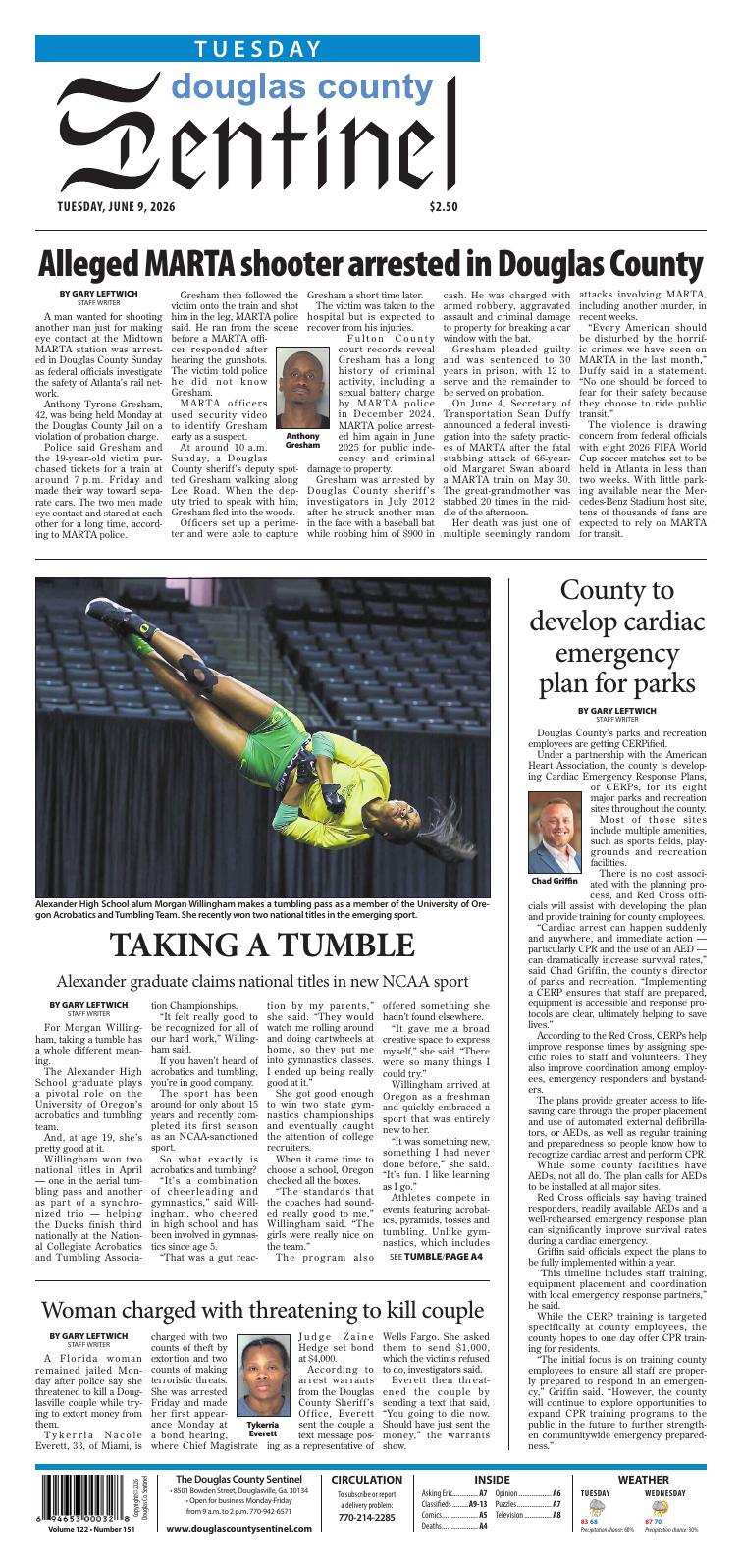 Page A1 | e-Edition | douglascountysentinel.com